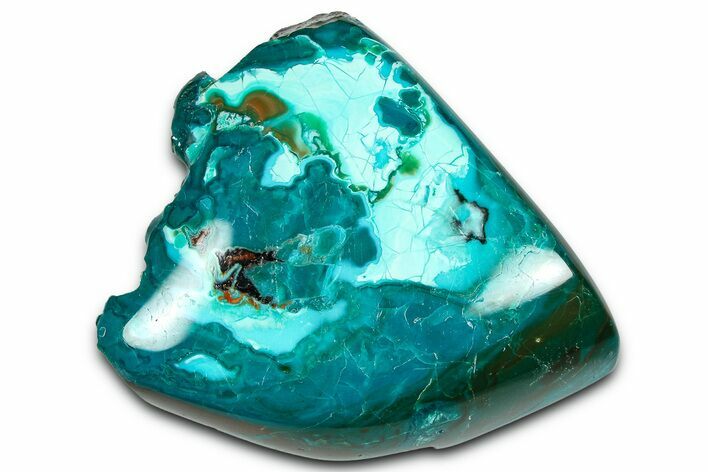 Polished Atacama Blue Opal (Chrysocolla & Opal) - Chile #362254